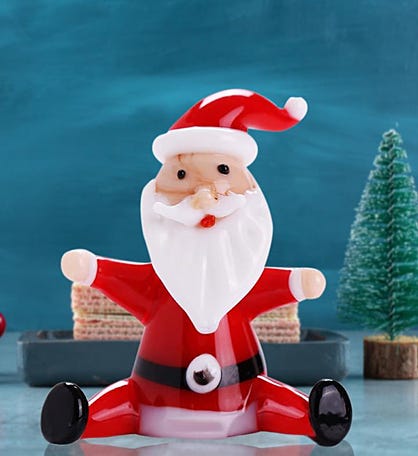 Christmas Decorative Sitting Santa Figurine